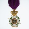 BELGIQUE  Médaille d’officier de l’ordre de Léopold en Or.