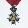 Médaille en reduction de l’ordre de la légion d’honneur. Centres en or.