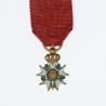 Médaille miniature de l’ordre de la légion d’honneur d’époque second empire en or.