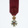 Médaille miniature d'officier de la légion d'honneur en or. Epoque Second Empire.