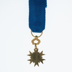 Médaille d’officier de l'ordre national du mérite en miniature.