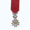 Belle médaille de la légion d'honneur complètement orné de diamants, en miniature.