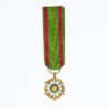 Belle médaille miniature en or de l’ordre du mérite agricole.