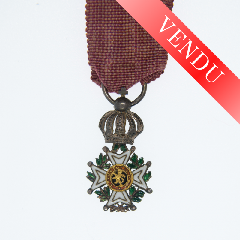 Belgique. Médaille miniature de l’ordre de Léopold.