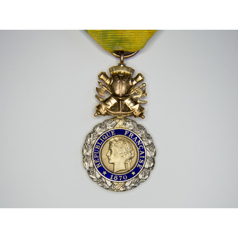 Military medal with his ribbon.