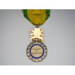 Military medal with his ribbon.