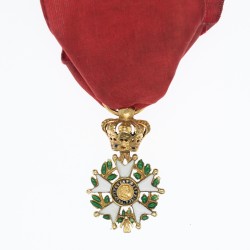 Belle médaille en or de l’ordre de la légion d’honneur en réduction d’époque Monarchie de Juillet,