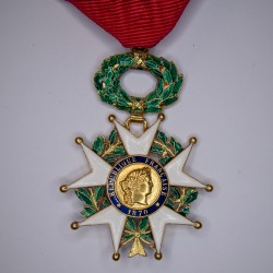 Gold Legion of Honour Officer Medal. Era THIRD Republic.