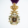 BELGIQUE. Médaille d’officier de l’ordre de Léopold, à titre militaire.