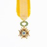Médaille en or de l'ordre d’Isabelle la Catholique en miniature.